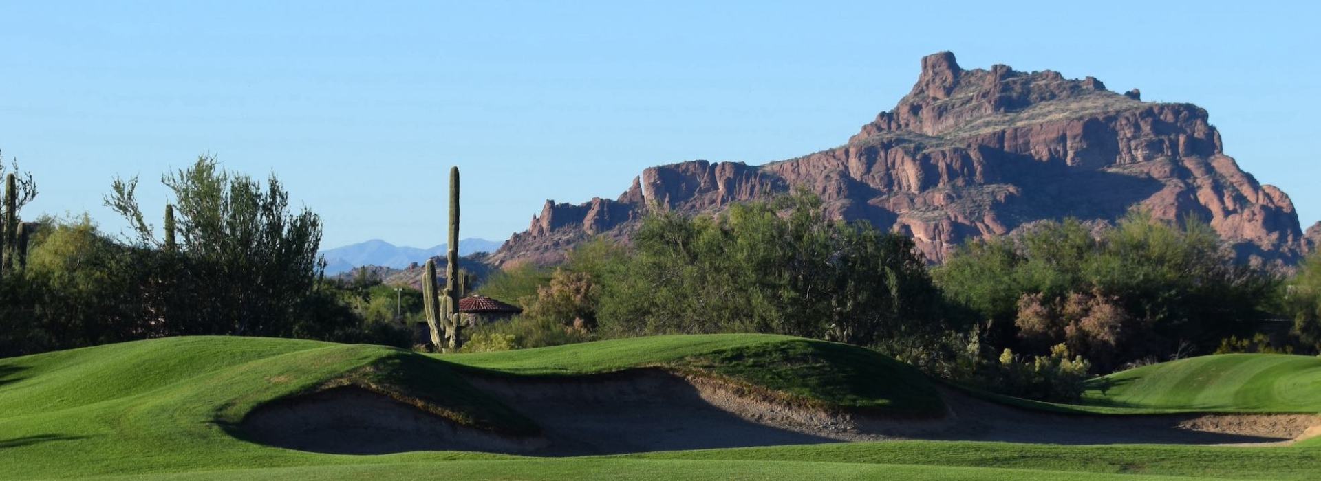 Las Sendas Golf Course fairway, mountain, sky