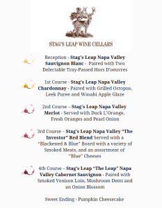 Stags Leap Wine Dinner