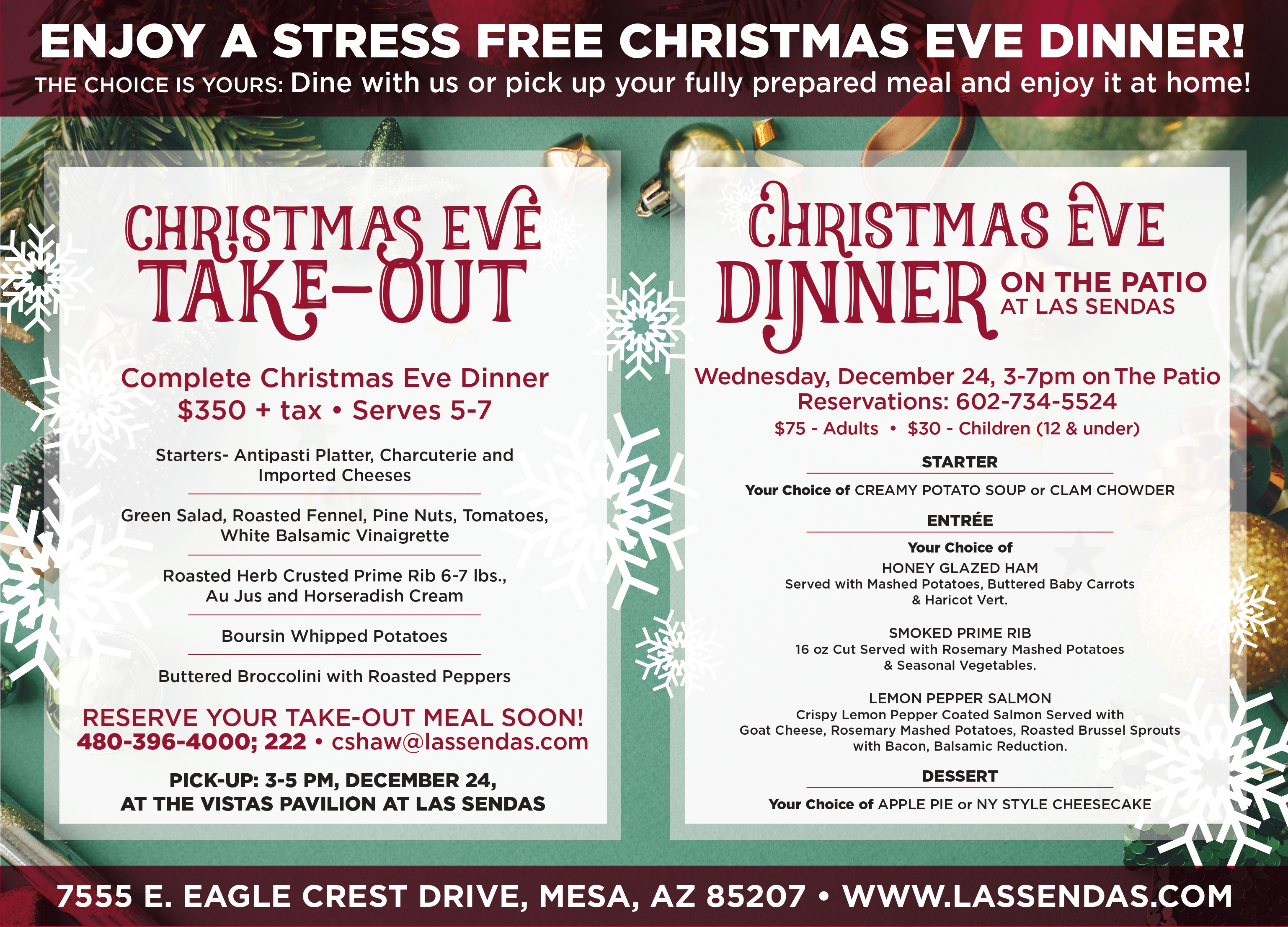 CHRISTMAS EVE DINNER