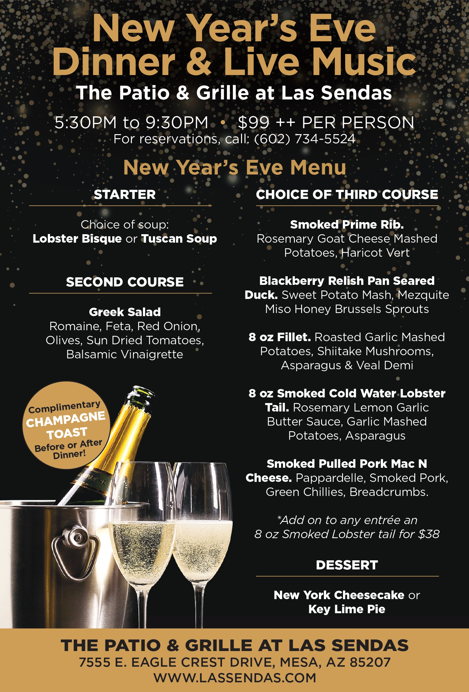 New Year’s Eve Dinner & Live Music