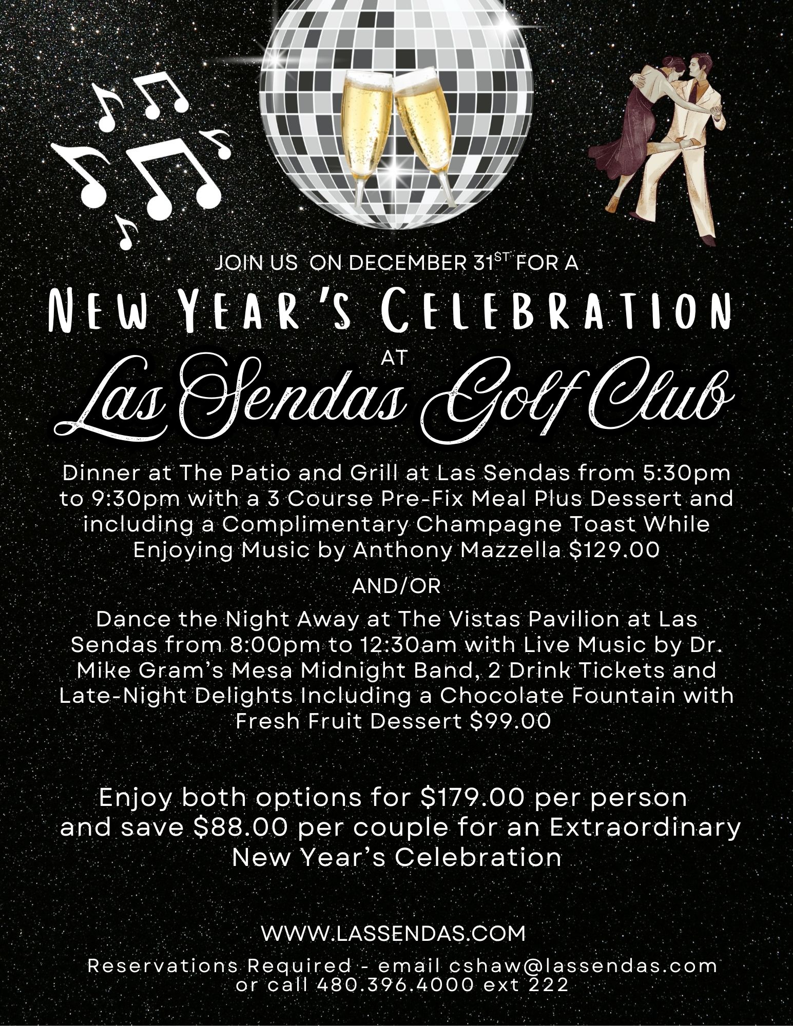 2025 New Years Eve Patio and Pavilion Extraordinary Night