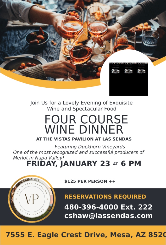 Las Sendas Golf Club-WINE DINNER