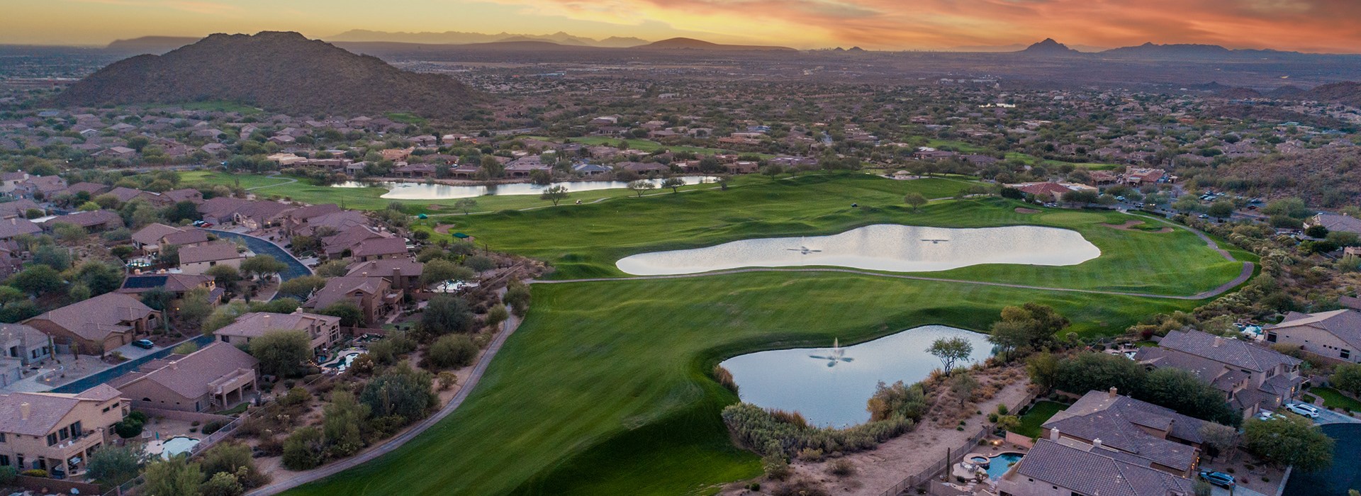Las Sendas golf club aerial view